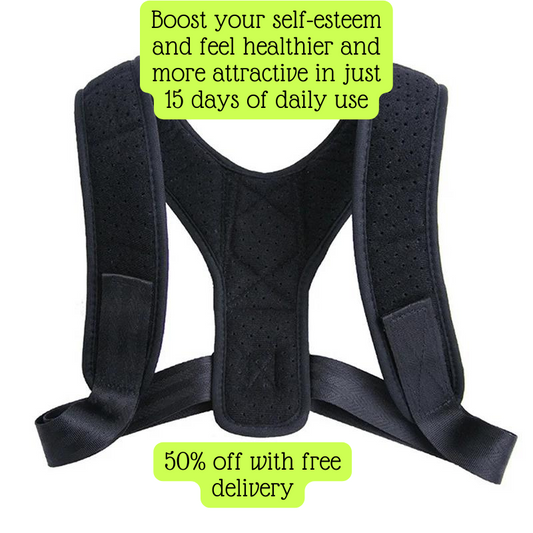 Unisex Adjustable Back Brace Support Invisible Shoulder Posture Corrector